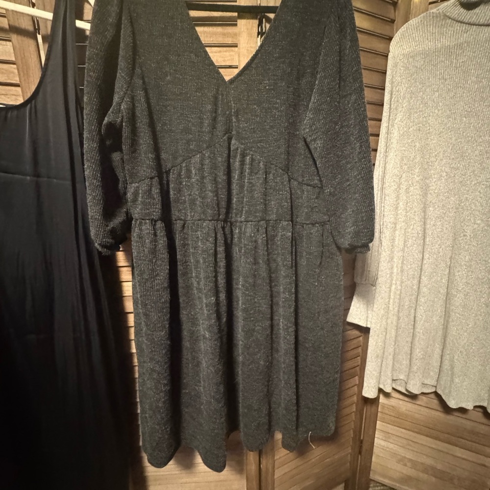 Anthropologie brand Elegant Gray Women's Dress